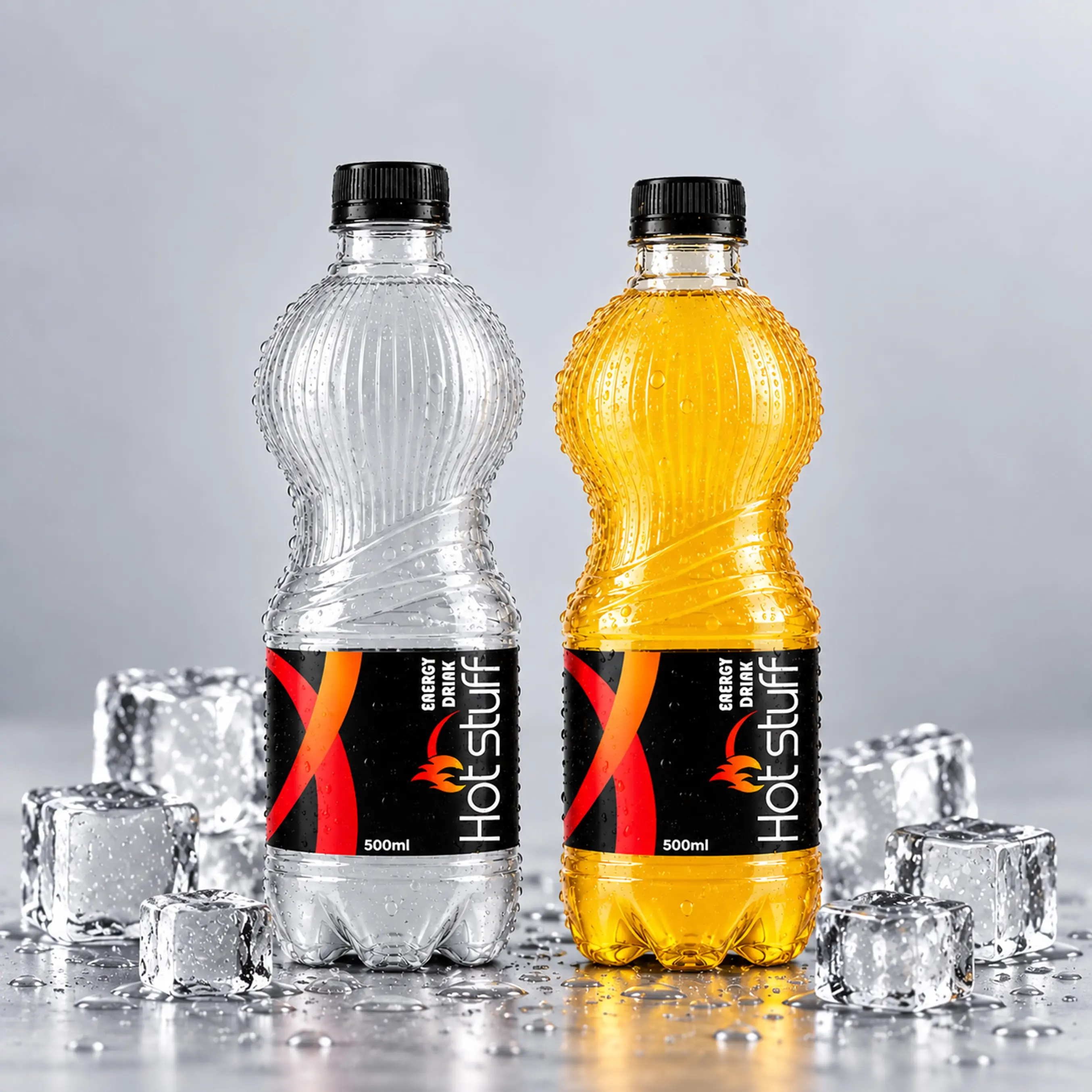 Hot Stuff Energy Drink 500ml black and red Pet Bottle